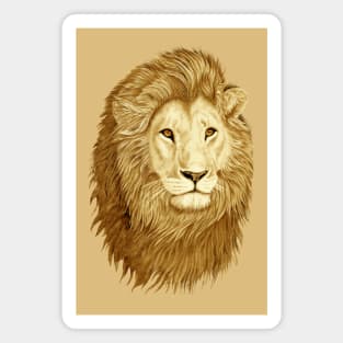 Golden Lion Magnet